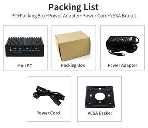 <span class=keywords><strong>Intel</strong></span> <span class=keywords><strong>Celeron</strong></span> N5095 четырехъядерный Win Linux Безвентиляторный мини-ПК 2HD 4usb3. 1 2RJ45 Ланс DC 12 В мини-бокс ПК для MES Workshop - Product Image 6