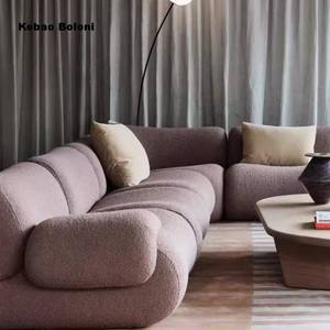 Sofá modular moderno de espuma seccional para decoración del hogar <span class=keywords><strong>muebles</strong></span> de esponja de rollo vacíos envasados al vacío para apartamentos y villas - Product Image 2