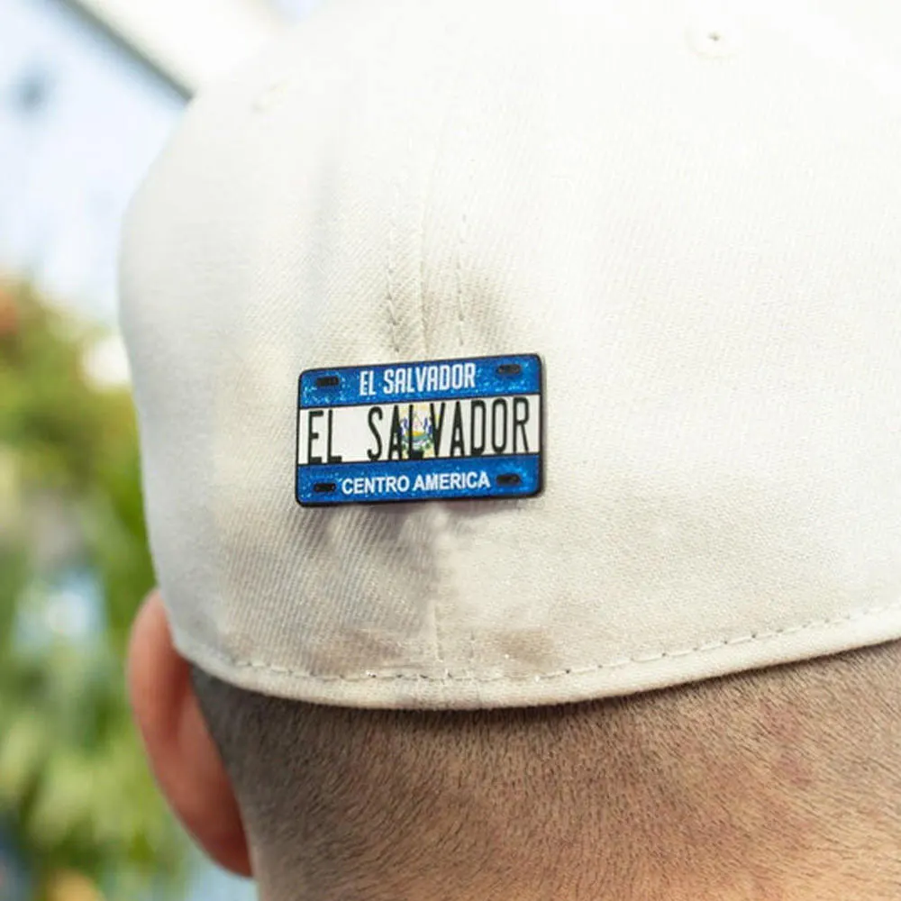 ป้ายทะเบียน El Salvador แบบกำหนดเองใหม่ขาหมวกเม็กซิกันเคลือบแวววาวแบบกำหนดเอง