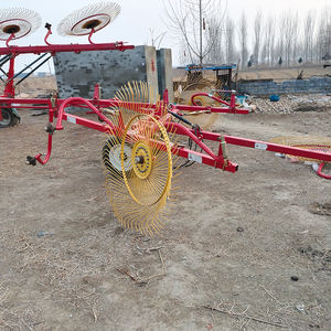 Râteau à plateau haute productivité, râteau à foin à plateau, râteau à <span class=keywords><strong>gazon</strong></span> à roues, râteau agricole, machine à foin ; râteau à foin pliable - Product Image 6