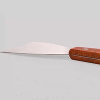 Spatule large en acier inoxydable avec manche en bois, durable, résistante à la chaleur, antiadhésive pour steak, pizza, crêpes, grill à gaz, personnalisable
