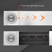 Enchufe de Escritorio Oculto Personalizado OEM con Cargadores Inalámbricos, Enchufes Estándar US/EU, Extensión de Corriente para Cocina, Seguro para Bebés, Enchufe de Escritorio