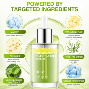 Private Label OEM Azelaic Acid 10 Kojic Tea Tree <b>Serum</b> for Moisturizing Oil Control Refreshing Soothing Nourishing Facial <b>Serum</b> - Product Image 5