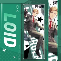 Poster mural imprimé dessin animé SPY X Family SPYFAMILY Anya Yor Lloyd Peach sur toile enroulable