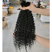 Deep Wave Twist Crochet Cheveux Synthétiques Afro Bouclés Crochet Tresses couleur noire Tressage Extensions de Cheveux Pour Les Femmes