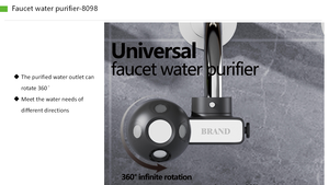 เครื่องกรองน้ำก๊อกน้ำอัจฉริยะแบบใช้มือทำจากพลาสติกคาร์บอนกัมมันต์ พร้อมก๊อกแบบดึงลงและปุ่มกด สำหรับใช้ในครัวเรือน - Product Image 4