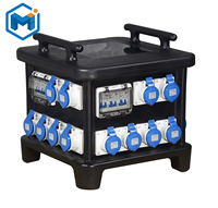 Tableaux de distribution mobiles extérieurs triphasés Alimentation électrique temporaire 32Amp Plug Distribution Box Board Vide Box
