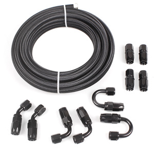Tuyau de refroidissement d'huile tressé An8, 6000 mm, noir, pour remplacement du système de refroidissement automobile - Product Image 2