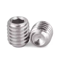 DIN916 acier inoxydable 304 vis sans tête M1.6M2M2.5M3M4M5M6 ensemble tailles personnalisées M4M10M12M14 longueur 10mm système de mesure métrique