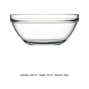 Bol à salade empilable en verre trempé Ø 20 cm Pasabahce - Product Image 3