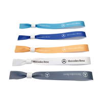Bracelets promotionnels en polyester imprimé par transfert thermique, imitation antique, imperméables, imprimables, en gros