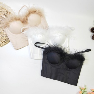 <strong>Strapless</strong> Suspender Crop <strong>Top</strong> Fish Bone Tight <strong>Fitting</strong> Wrap Chest Vest Women <strong>Tops</strong> - Product Image 2