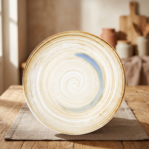 Piatto Fondo in Ceramica Minimalista DATERRA PLATO HONDO COUP SENDA 23cm H3cm, Adatto al Microonde, Regalo Aziendale - Product Image 3
