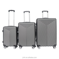 Maleta con ruedas de estilo a la moda, ABS, PC, Valijas de viaje, bolsas de viaje, color personalizado, conjunto de maletas para exteriores