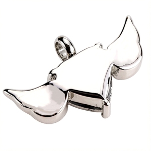 Kalung Batu Sayap Malaikat dari Baja Anti Karat, Wadah Abu Jenazah, Liontin Perhiasan Penyimpan Abu Kristal Berbentuk Hati Sayap, untuk Kremasi - Product Image 6