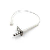 Sonda de sensor de temperatura PT1000 Clase B de 500 °C con montaje de brida de acero inoxidable para ahumadores y parrillas de barbacoa