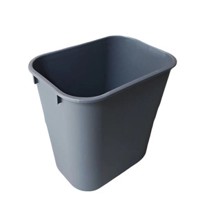 Rectangular Trash Can 15L Black <b>Plastic</b> <b>Kitchen</b> Bathroom Waste Bin - Product Image 3