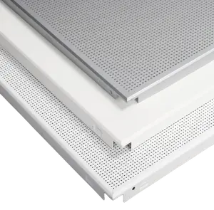 Fabrikgroßhandel perforiertes Einzieh-Clip-In-System Aluminium Standard quadratische Deckenbadezimmer-Wasserdichtfliesen