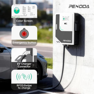 Cargador de Pared para Vehículos Eléctricos de 20Kw 30Kw 40Kw, Estación de Carga Rápida para Hogar y Comercio, Sistema de Energía Inteligente con CCS2, GBT y OCPP - Product Image 3