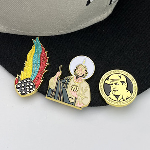 Clip de chapeau en métal peint pour casquette de golf, badge rétro de dessin animé, décoration de vêtement, accessoire boucle papillon en alliage de zinc - Product Image 3