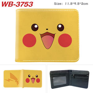 Portefeuille en cuir PU avec motif de dessin animé Pokémon Gengar Snorlax Pika, porte-cartes d'identité, porte-monnaie, portefeuilles en gros, porte-billets personnalisé - Product Image 6