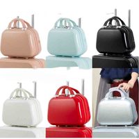 Valise de Maquillage en PVC de 14 Pouces, Durable et Tendance, avec Fermeture Éclair, Légère, pour Voyage, Bagage Cabine, Boîte à Code – Vente en Gros