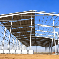 Entrepôt préfabriqué en acier léger galvanisé, atelier industriel en métal, bâtiment de stockage, kit de hangar préconstruit