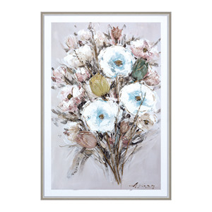 Vente flash - <span class=keywords><strong>Peinture</strong></span> à l'huile florale texturée <span class=keywords><strong>de</strong></span> couleur pastel <span class=keywords><strong>moderne</strong></span>, <span class=keywords><strong>bouquet</strong></span> <span class=keywords><strong>de</strong></span> <span class=keywords><strong>fleurs</strong></span> mélangées, art mural, peintures <span class=keywords><strong>de</strong></span> paysages floraux - Product Image 3
