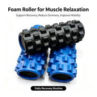 Rouleau en mousse EVA haute densité pour massage, soulagement musculaire profond, yoga et Pilates – Offre spéciale usine BSW