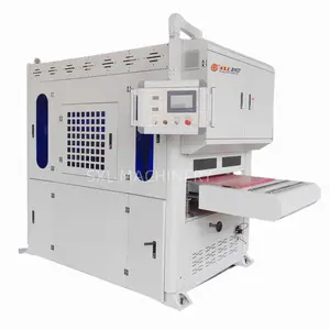 800mm PLC Metal Flat Polishing Aluminium Deburring Brushing edge rounding machine for laser sheet metal