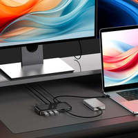 Station d'accueil Thunderbolt 3 Type C 10-en-1 40 Gbps 8K DP double moniteur 60W PD Hub de charge pour Mac M1/M2/M3 Windows en stock