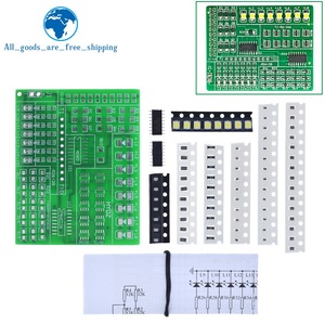 TZT Diy Kit de controlador de luz de 15 colores 1801 <span class=keywords><strong>SMD</strong></span> componente soldadura práctica tablero partes Kit de producción electrónica - Product Image 5