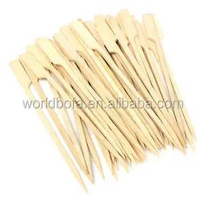 Apontador de parede de bambu descartável, espeto de bambu para churrasco de bambu