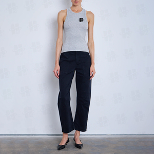 Débardeur Sport Sans Manches Femme Tendance, Débardeur Décontracté Uni Col Rond en Maille Côtelée, Débardeurs Basiques Moulants pour Femme – Vente en Gros - Product Image 2