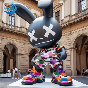 Statue en fibre de verre grandeur nature, design pop art personnalisé, décoration de jardin et de parc, <span class=keywords><strong>sculpture</strong></span> d'anime créée en usine pour la maison - Product Image 5