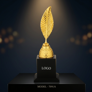 Magnifique trophée en métal moulé sous pression à thème féminin avec gravure laser et impression UV, portable pour les cérémonies de reconnaissance - Product Image 1