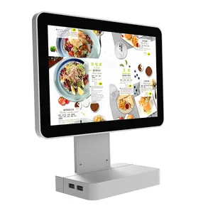 Mesa de publicidad para restaurante, soporte para menú, Banco de energía, pantalla de 18000mAh con usb para cafetería, tienda y restaurante