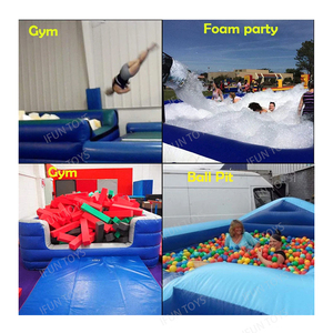 Busa tiup untuk trampolin anak-anak, lubang busa udara latihan bermain - Product Image 6