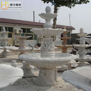Fontaine en pierre Jiahua pour jardin extérieur, élément aquatique de style européen, design durable en colonne - Product Image 5