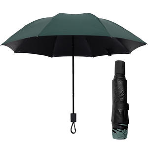 Paraguas de la Mejor Calidad al por Mayor, Sombrilla de 8 Varillas, Doble Uso para <span class=keywords><strong>Sol</strong></span> y Lluvia, Paraguas Plegable de 3 Secciones Personalizado con Logotipo - Product Image 2