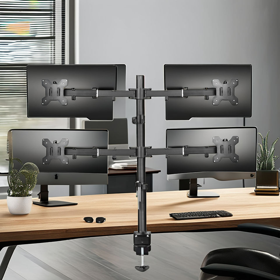 360 Degree Swivel Monitor Stand with Tilt Adjustment Cold Rolled Steel ...