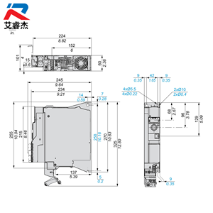 Nuevo convertidor de frecuencia original ATV320U22M2B, serie ATV320, tipo libro, monofásico, 200-240V, 2.2KW - Product Image 3