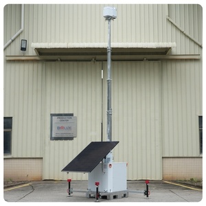 Torre de CCTV <span class=keywords><strong>Solar</strong></span> de 450W con Base Deslizante, <span class=keywords><strong>Cargador</strong></span> de CA, Caja de CCTV de 6 Lados y Mástil Telescópico para Seguridad en Obras de Construcción - Product Image 3