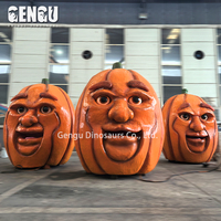 Citrouille parlante animatronique d'Halloween pour décoration intérieure, modèle pour centres commerciaux, espaces publics, aéroports, garderies, jardins d'enfants