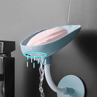Vente en gros Plateau de salle de bain créatif multifonctionnel à un seul niveau Porte-savon Boîte de rangement Salle de bain créative fonctionnelle