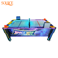 Table de hockey sur air professionnelle SOURCE avec écran électronique, machine d'arcade à vendre pour centre commercial, salle de jeux, centre de divertissement familial (FEC)