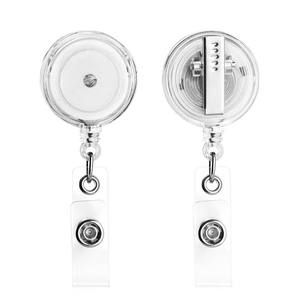 <span class=keywords><strong>Porte</strong></span>-badge rétractable en plastique avec clip pivotant rond pour cartes d'identité, badges nominatifs d'infirmières et de médecins - Marque Yili - Product Image 6