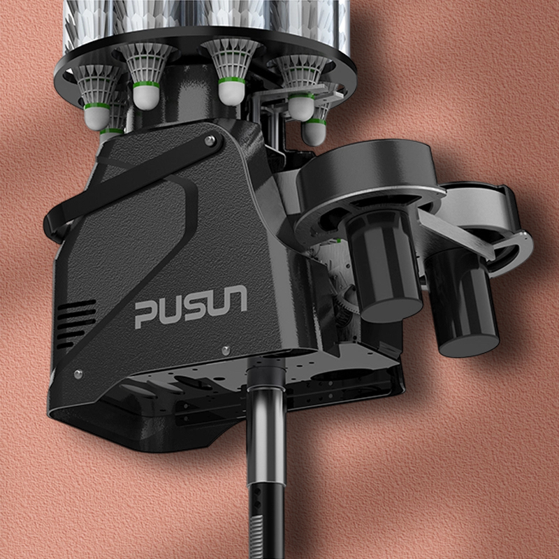 Professional Badminton Practice Machine Remote Controlled for Consistent Smash and Serve Training