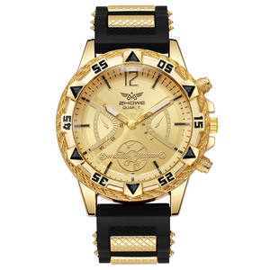 批发硅胶表带非机械表大表盘时尚男士运动石英表 - Product Image 6