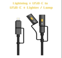 Câble de charge rapide universel tressé compatible avec les écouteurs téléphones mobiles ordinateurs portables connecteurs multiples